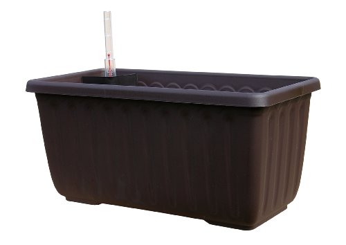 Schumm Plastia Balkonkasten Siesta Lux mit Einsatz, 40 x 20 x 19 cm