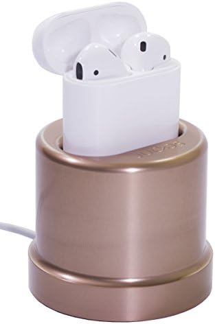 Juoos Charging Dock Stand for Apple Airpods Wireless Bluetooth Headphone Case [Use with Original Cable] (Bronze)