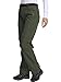 Men's Outdoor Windproof Waterproof Hiking Mountain Ski Pants, Soft Shell Fleece Lined Trousers#NK-801,Army Green,US S 32