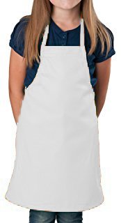 Aurum Creations Kid Series Multi-Color Kid Apron (5-10 Yrs) (White)