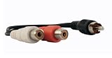 YCS Basics RCA Splitter Cable 1 Male to 2 Female Plugs