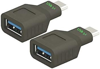 iMagBond® 2Pack Hi-speed USB 3.1 Type C Male to Standard Type A USB 3.0 Female Adapter Connector converter for new Apple MacBook 2015, Nokia N1, Tablet, Mobile Phone and Other Devices (2Packs)
