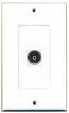 RiteAV - 1 Toslink Digital Audio Port Wall Plate Decorative White