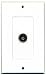 RiteAV - 1 Toslink Digital Audio Port Wall Plate Decorative White primary