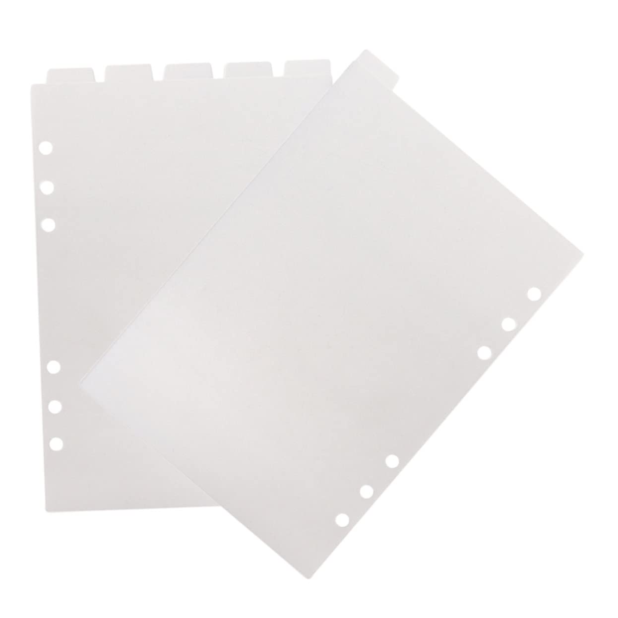 STOBOK A5 Binder Notepad Hard Memo Diary Journals Paper Classifieds Insert Detachable Planner Vertical Ring DIY Transparent Binder Page Dividers with PVC Notebook A5 Notebooks