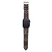 for Apple Watch Band 42mm 44mm Classic Elegant PU Leather iWatch Sport Series 4 Series 3 2 1 Strap Replacement for Women Men Metal Buckle 42/44MM (Brown Monogram)