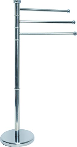 Freestanding Arm Towel Rack In Stainless Steel Swivel Design
