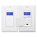 ENERLITES 7 Days Digital in-Wall Programmable Timer Switch for Lights, Fans, and Motors, Neutral Wire Required,7-Day 18 ON/Off Timer Settings, with Blue Backlight, UL Listed, HET01, White, 2 Pack
