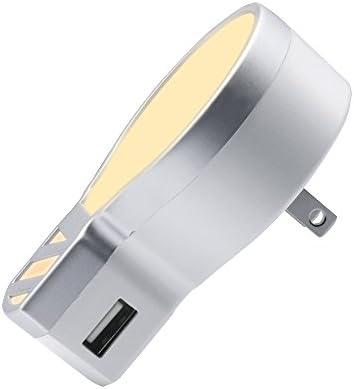 Dual USB Wall Charger with LED Color Night Light 2.0 A Fast Charge Travel Plug in Charge for iPhone X 8 7 6s Plus iPad Samsung Galaxy Power Bank Kindle