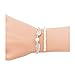 Sundear 2Pcs Retro Angel Wings Dove Peace Bracelet for Women
