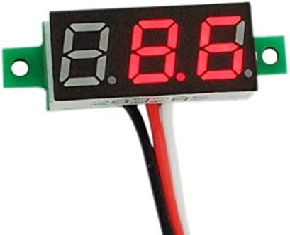Volt Gauge Panel Meter with Red Digital Display, Sacow RD 0.36" 0-100v Meter Without Wire Voltage Meter