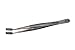Aven 18202 Pattern 36 Straight Broad Angled High Precision Tweezer, Stainless Steel, 4-3/4