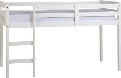 3 Single White Wooden Mid Sleeper Bed Frame Brand New Amazon