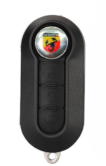 NESSUNA REMOTE CONTROL Key for 500 ABARTH, Original IEA Quality, Blade 3 Keys, Compatible Devices, Infrared, 10.0 meters Range