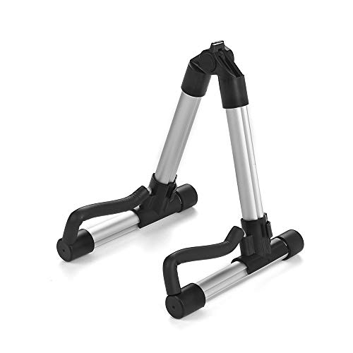 Muslady Universal Portable Ukulele Stand Ukelele Uke Holder A-Frame Aluminum Alloy String Instrument Accessories for 18-26 inches Ukuleles - Thumbnail 6