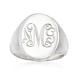 Ross-Simons Sterling Silver Personalized Signet