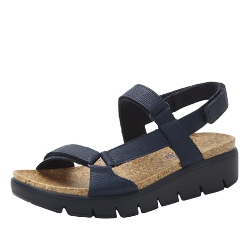Alegria Womens Henna Netted Navy Platform Sandal 5-5.5 M US at Amazon
