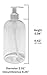 16 oz Clear Plastic Bottle, White Pumps & Gift Tags - 6 pk by Baire Bottles