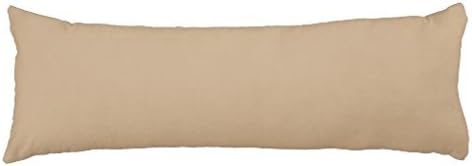 Body Pillowcase Long Cotton Home Decorative Cushion Cover for Bed Solid Almond