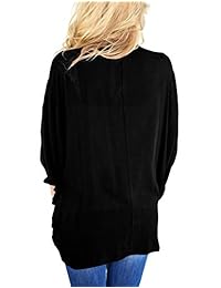 ChainJoy Kimono de manga 3 4 para dama, con parte frontal abierta, transpirable, estilo casual