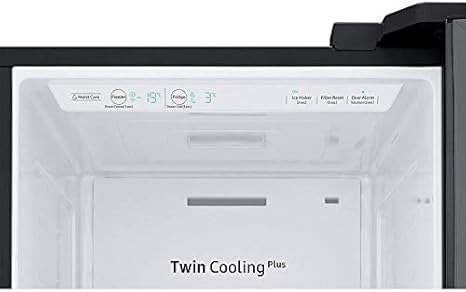 Samsung Refrigerador RS8000 RS6GN8221B1/EG lado a lado / 407L / 210L parte congelador / Negro / Conexión de agua fresca [Clase energética A++]