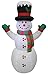 Impact Canopy Inflatable Outdoor Christmas Decoration, Lighted Snow Man, 4 Feet Tall