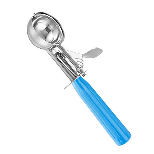 Cookie Scoop, Ice Cream Scooper with Trigger Stainless Steel Ice Cream Scoop Spoon for Baking, Cupcake Batter Melon Baller Scoop (3.75 Tablespoons, Blue) - Thumbnail 2