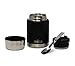 MIRA 15 oz Insulated Food Thermos for hot and cold foods - Leak-Proof Stainless Steel Container with Spoon - Black