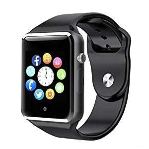 A1 Smartwatch Bluetooth Negro con SIM gsm Reloj con App ...