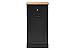 Baxton Studio Monica Kitchen Cabinet, Dark Grey/Oak Brown