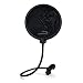 AUPHONIX Microphone Pop Filter (MPF-1) - Easy-On 6inch Shield for Powerful Vocals Blocks Thud, Pop, BP Plosives, S Hiss for Clear as a Bell Sound - Double Optimized Mesh Filter Windscreen Cover Mask primary
