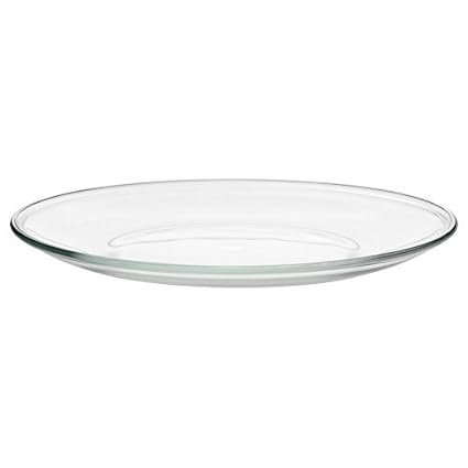 9 Inch Glass Plates Ikea Oppen Set Of 4 Amazon In Home Kitchen