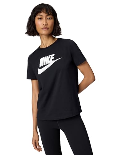 DX7906-010 W NSW tee ESSNTL ICN FTRA T-Shirt Mujer Black/White Tamaño M