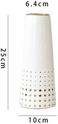 Miwaimao 割れない花瓶 毎日激安特売で 営業中です モダンな装飾花瓶シンプルライト高級モデルルームリビングルーム幾何セラミック花瓶造花装飾装飾 白