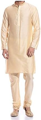 Himansh Fashion Men's Golden Kurta Pyjama
