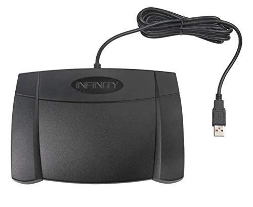 Infinity in-USB-2 USB Foot Pedal with WHUCUSB-A Antimicrobial USB Headset & USB Hub - Thumbnail 5