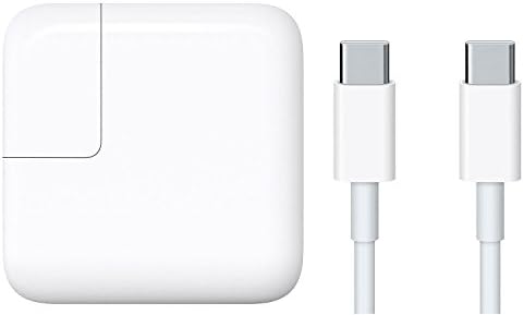 Egoway 29W USB-C AC Power Adapter Charger for Apple Macbook 12 in MJ262LL/A (Only for 2015 version) with USB-C to USB-C Charge Cable