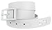 C4 BELTS Golf Belt - Adjustable for waist size up to 44 inch, Hypoallergenic (White Belt with White Buckle)