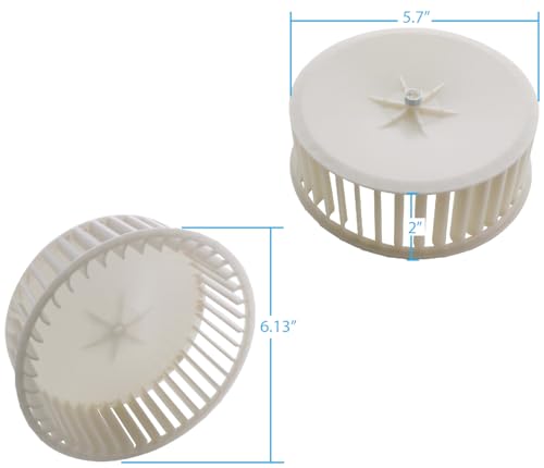 KITCHEN BASICS 101 2024 Upgraded 5901A000 Fan Blower Wheel Assembly Made in The USA, OEM, Compatible with Broan Nutone Fan Blower Wheel -2 Year Warranty (Pack of 1)