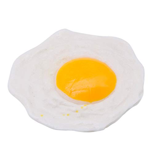 JETEHO 5Pcs Artificial Fried Egg Fake Fried Egg Fake Food Novelty Toy Brown Birthday Prank Toy Novelty Gift (The Best Fried Egg)