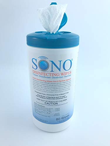 SONO Medical Grade Disinfecting Wipes- Bleach-Free, Multi - Surface Wipes Used by Healthcare Professionals (1)