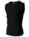H2H Mens Active Stretchy Athletic Sleeveless Lightweight Crewneck Sport Tank Top