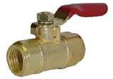 New Mid Flow Ball valve 1/4" Fpt x 1/4" Fpt - water, oil or gas PERFECT FOR TANK DRAIN