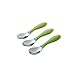 Gerber Stainless Steel Tip Kiddy Cutlery Spoons - 3 Pack - Green