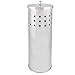 Home Intuition Chrome Vented Toilet Paper Roll Holder for Bathroom Storage Fits Regular Size Does NOT Fit Oversize Rolls, 1 Pack