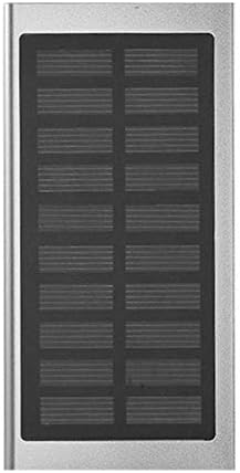 L JENSEN Ultra Thin 8000mAh Portable Power Bank Solar Panel Power Supply Polymer Battery Dual USB Charger For Smart Phones