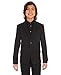Calvin Klein Boys Bi-Stretch Blazer Suit Jacket, 2-Button Single Breasted Closure, Buttoned Cuffs & Front Flap Pockets, Black, 12