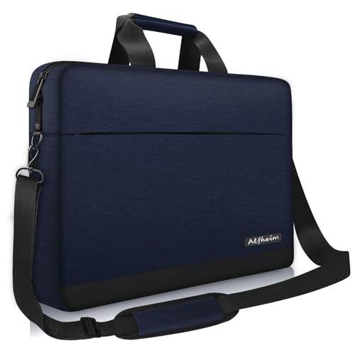 Alfheim Laptop Bag with Shoulder Strap 15/15.6/16 Inch Men Women Lightweight Waterproof Soft Computer Briefcase for Business Work Notebook Ultrabook Compatible with Macbook Air