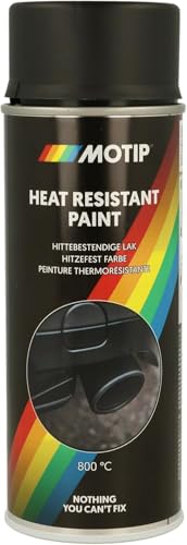 Motip M04031 Heat Resistant Lacquer-Black-400 ml, Black, 400 ml