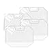 Juvale Collapsible Water Container - 4-Pack Foldable Plastic Water Bag Carrier, BPA Free, Portable Water Storage Tank Carriers for Camping, Outdoor, Hiking - Clear, 1.3 Gallons
